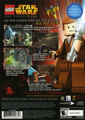 LEGO Star Wars - The Video Game box cover back